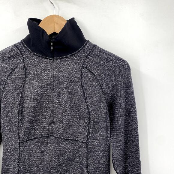Lululemon gray half zip runderful pullover - Picture 3 of 5